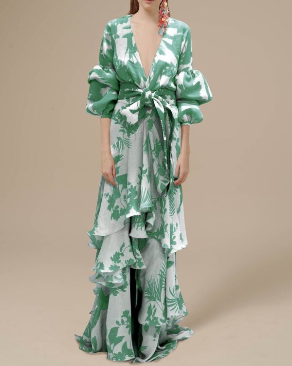 Nathalie | Robe de soirée en chiffon sophistiquée – Image 2