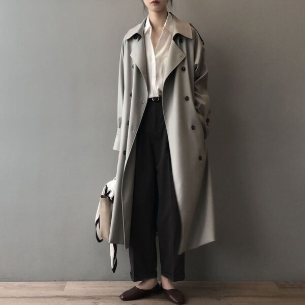 Élodie - Trench Coat Tendance avec Double Rangée de Boutons – Image 6