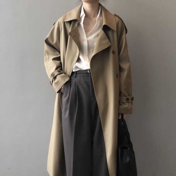 Élodie - Trench Coat Tendance avec Double Rangée de Boutons – Image 7