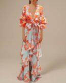 Nathalie | Robe de soirée en chiffon sophistiquée