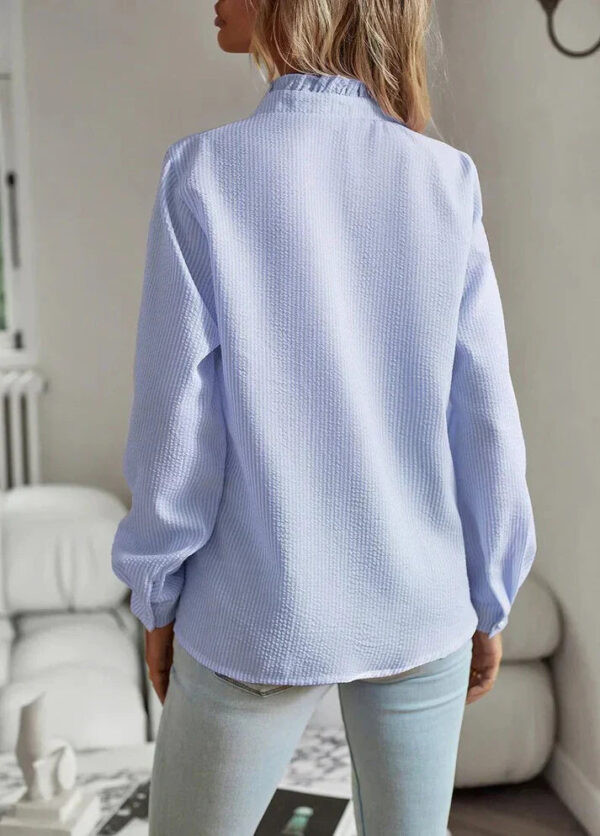 Beverly - Chemise élégante à manches longues et volants – Image 4