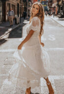 Edna - Robe blanche en dentelle