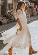 Edna - Robe blanche en dentelle