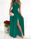 Daphne - Robe Maxi Élégante à Épaule Unique