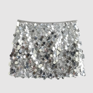 Cordelia  - Jupe mini à paillettes élégante