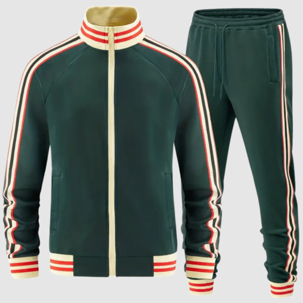 Ensemble survêtement et pantalon de sport rayé pour hommes – Image 6