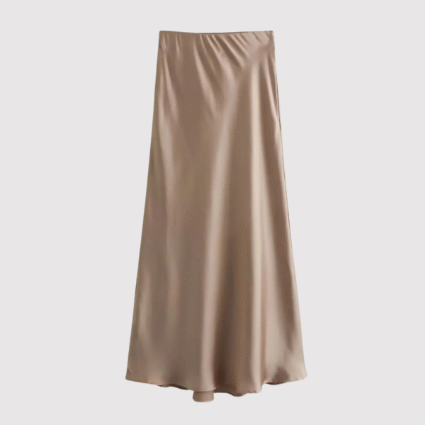 Elsie - Jupe longue en satin – Image 2