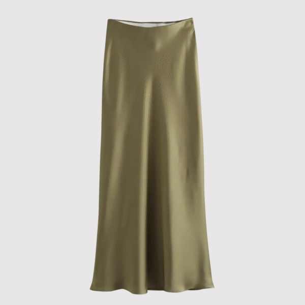 Elsie - Jupe longue en satin – Image 3