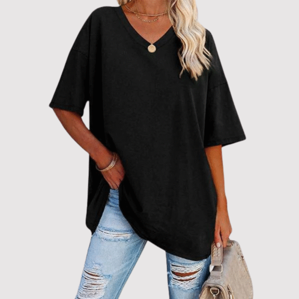 Enid - T-shirt avec col en V – Image 4