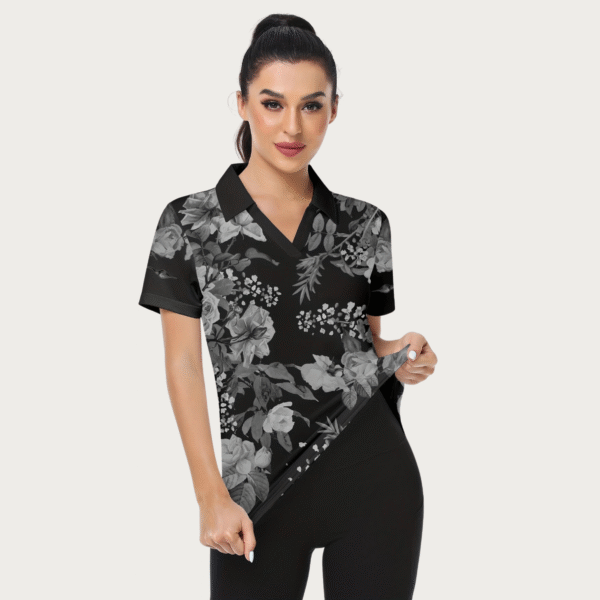 Anitra - Chemise sportive à imprimé floral pour femme – Image 2