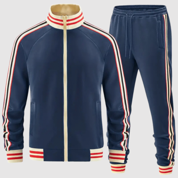 Oscar - Ensemble de survêtement rayé et pantalon de sport pour hommes – Image 4