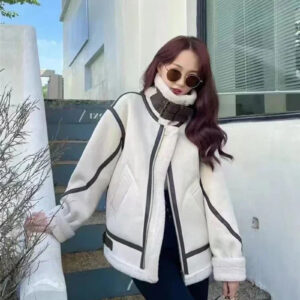 Nordiva - Manteau d'hiver avec fausse fourrure