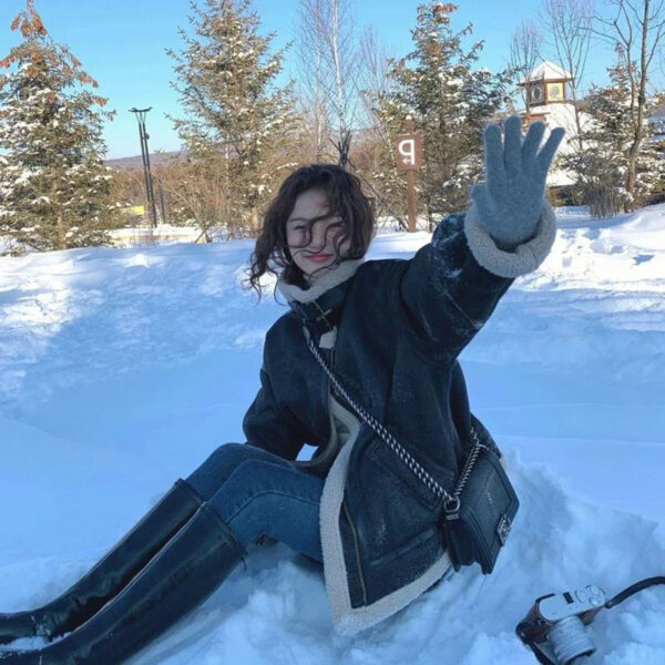Nordiva - Manteau d'hiver avec fausse fourrure – Image 2