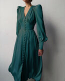 Bridget - Robe élégante à manches bouffantes en forme de lanterne