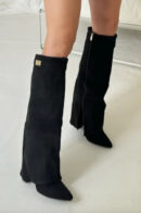 Elisara - Bottes en daim hautes de haute qualité
