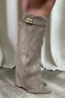 Elisara - Bottes en daim hautes de haute qualité
