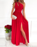 Daphne - Robe Maxi Élégante à Épaule Unique