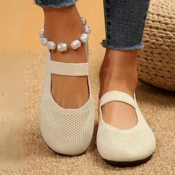Elva - Chaussures plates tissées respirantes pour femmes – Image 4