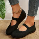 Elva - Chaussures plates tissées respirantes pour femmes