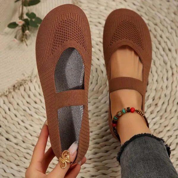 Elva - Chaussures plates tissées respirantes pour femmes – Image 3