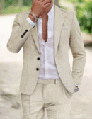 Costume élégant en lin pour homme - Carlo