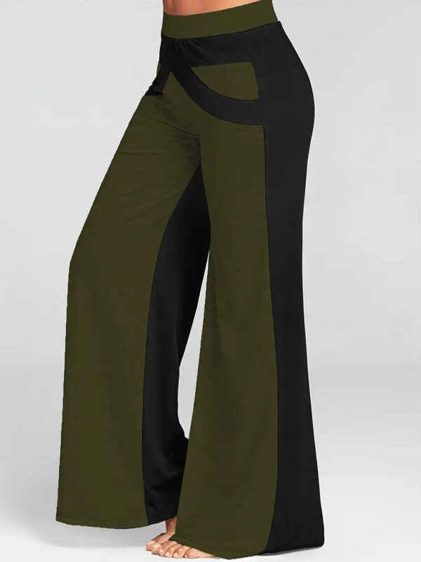 Damaris - Pantalon large avec motif à blocs de couleurs – Image 3