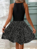 Glorietta - Robe sans manches à imprimé floral et bordure en dentelle