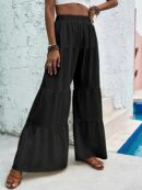 Ardella - Pantalon large à ourlet volant pour femmes