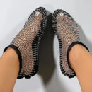 Cleo - Chaussures plates avec décoration en strass pour femmes