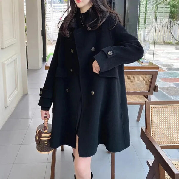 Angela - Manteau mi-long croisé pour femme – Image 3