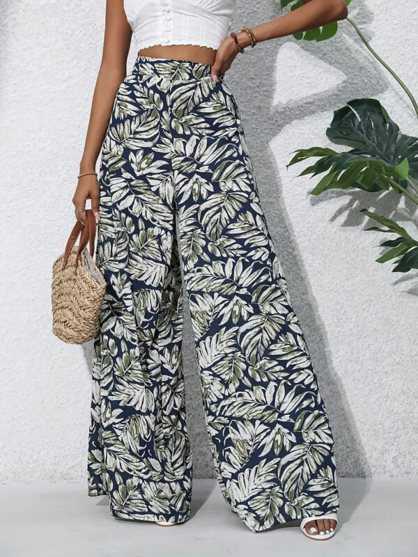 Elsie - Pantalon large imprimé pour femme – Image 2