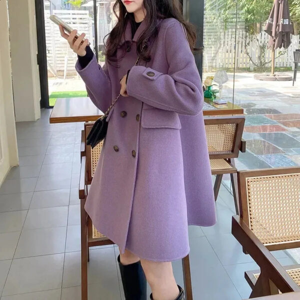 Angela - Manteau mi-long croisé pour femme