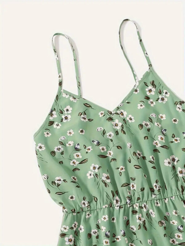 Ardelia - Robe à bretelles spaghetti et col en V à imprimé floral pour femme – Image 3