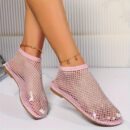 Cleo - Chaussures plates avec décoration en strass pour femmes