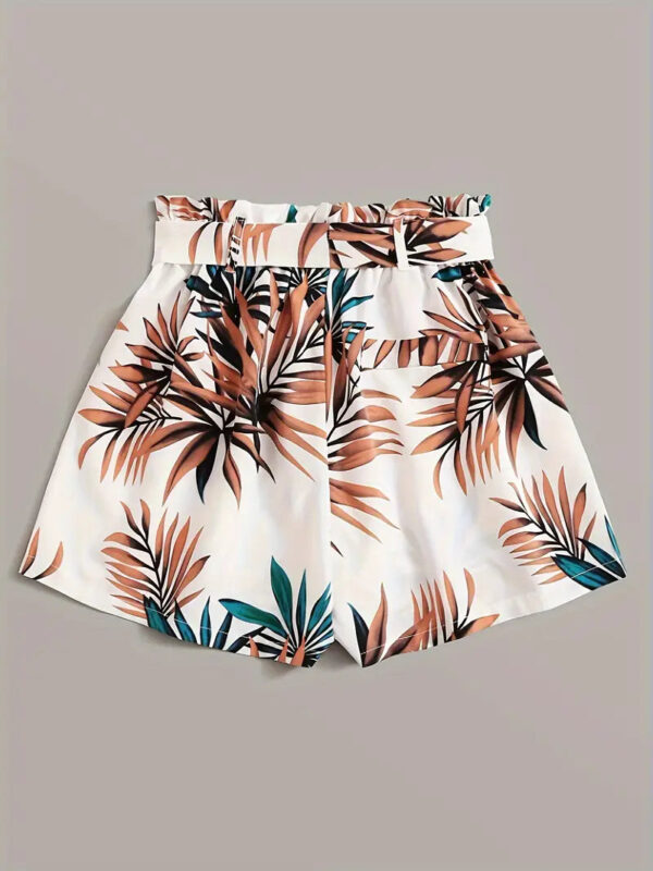 Carra - Short en coton taille haute avec bordure à volants – Image 4