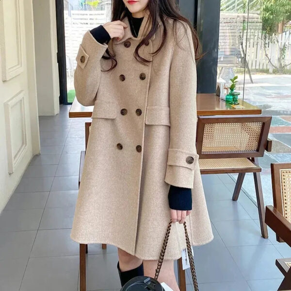 Angela - Manteau mi-long croisé pour femme – Image 2
