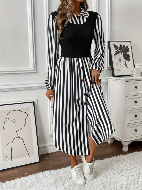 Julianne - Robe rayée à blocs de couleurs pour femme – Image 5