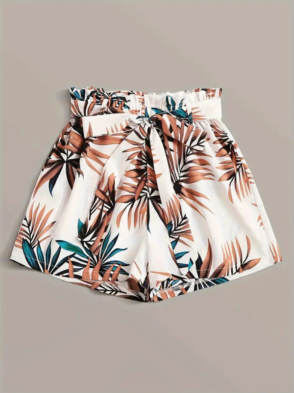 Carra - Short en coton taille haute avec bordure à volants – Image 3