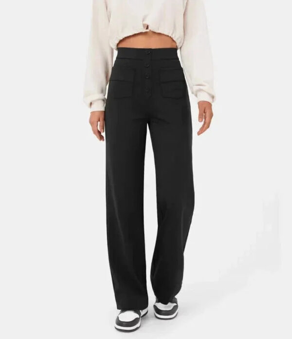 Pantalon décontracté à taille haute – Image 5
