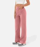 Pantalon décontracté à taille haute