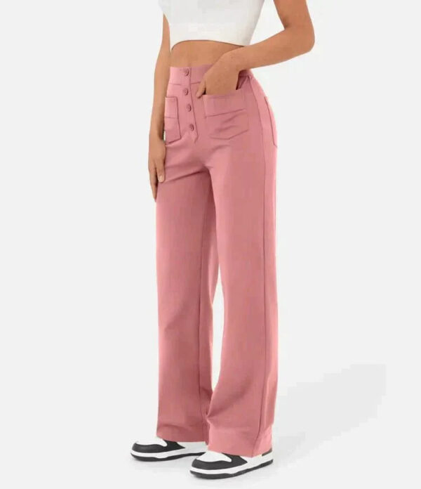 Pantalon décontracté à taille haute – Image 3