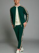 Ensemble survêtement et pantalon de sport rayé pour hommes