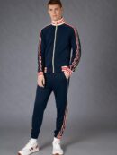 Ensemble survêtement et pantalon de sport rayé pour hommes