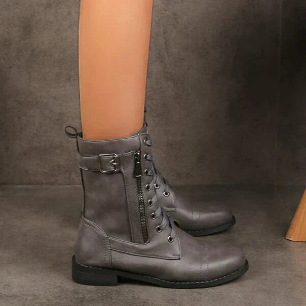 Isolde - Bottes à lacets à moyen terme – Image 4