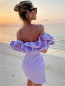 Madison | Robe satin volants
