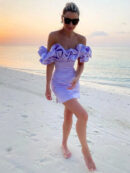 Madison | Robe satin volants