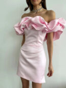 Madison | Robe satin volants