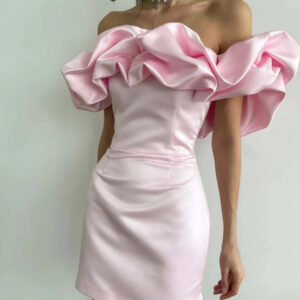 Madison | Robe satin volants