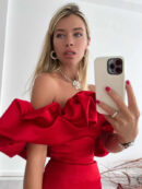 Madison | Robe satin volants