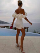 Madison | Robe satin volants